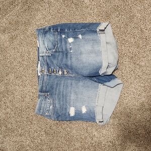 High waisted denim jean